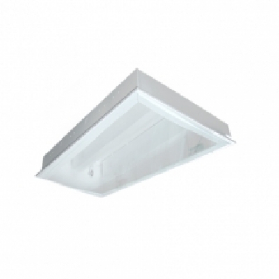 MÁNG ĐÈN TÁN QUANG ÂM TRẦN CHỤP MICA 2x18W (LLA6218)